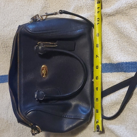 Coach blue leather crossbody - Picture 6 of 8